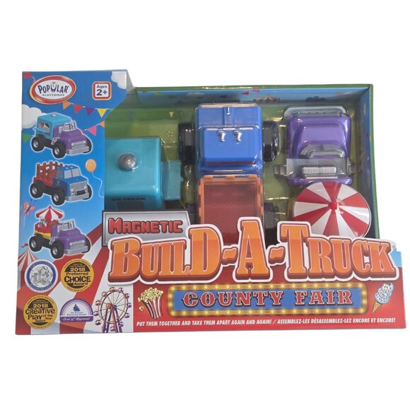 NEW! Popular Playthings Magnetic Build-a-Truck™ County Fair - Picture 3 of 6